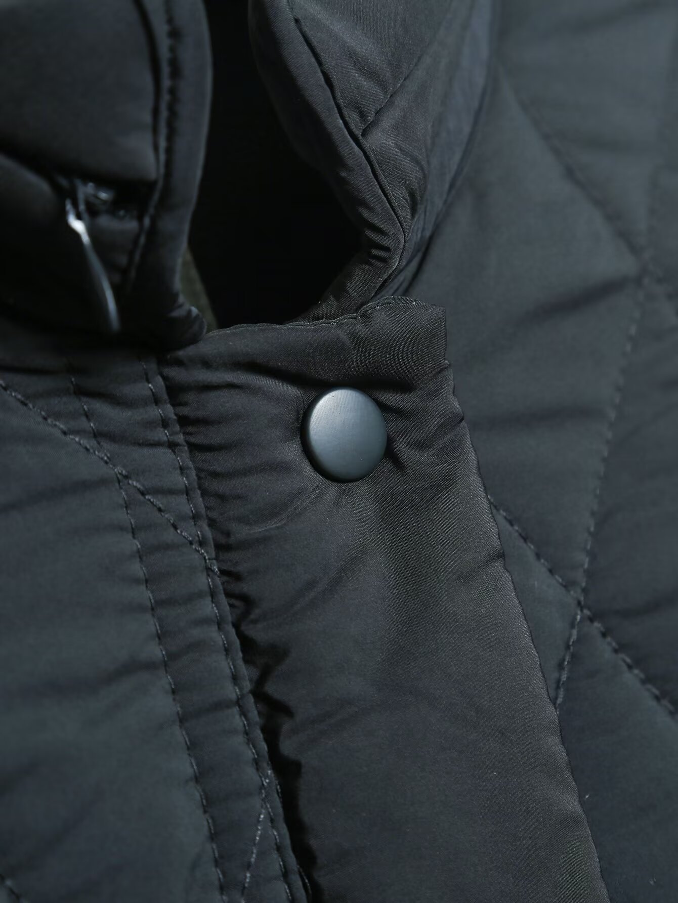 Abbigliamento donna autunno/inverno 2024 nuovo versatile colletto alto giacca in cotone con cappuccio pieghevole_voghion.com