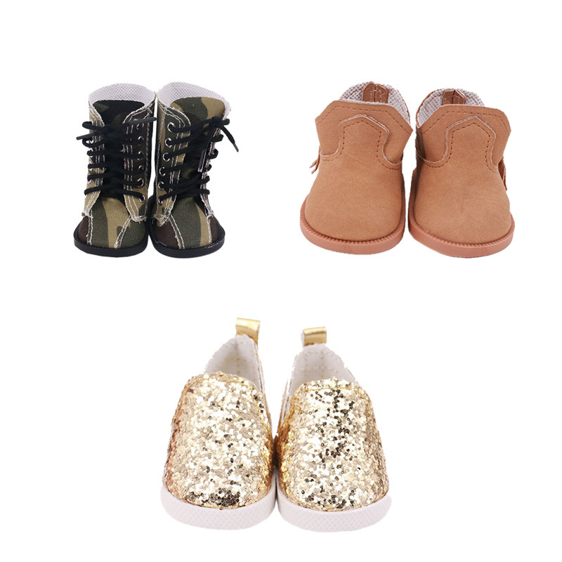 Amerira girl 18-inch American girl doll shoes doll high boots + canvas shoes doll accessories