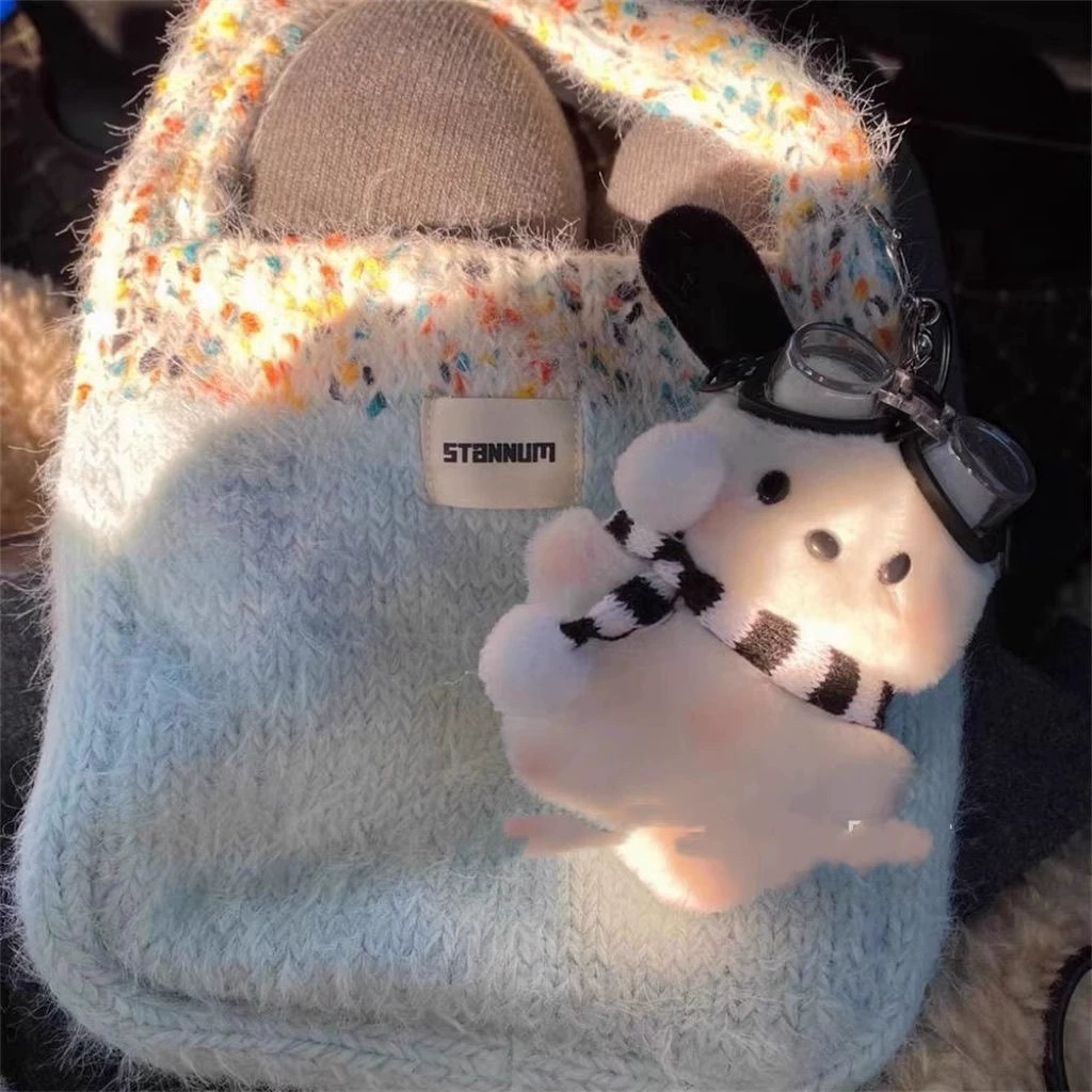 Плюшевая брелок Pacha dog, милый подвес на рюкзак с шарфом или бабочкой, мягкая игрушка 0,109 кг
