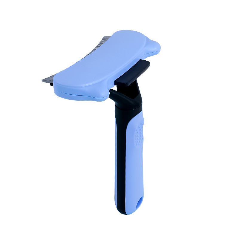 Mascota auto-limpieza peine perro cepillo de depilación gato pelo limpieza peine removedor de pelo suministros para mascotas al por mayor