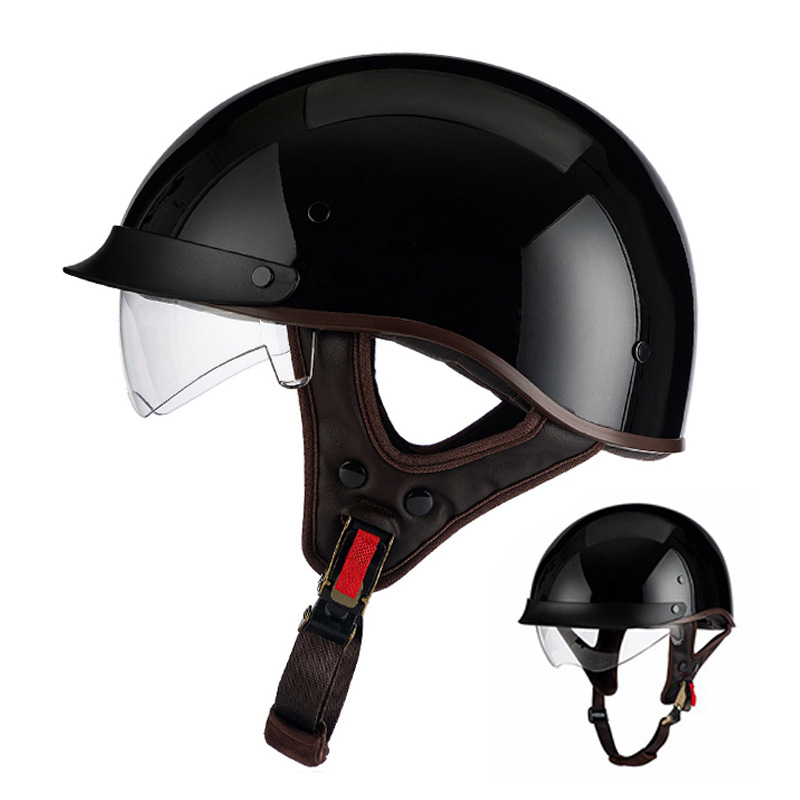 Wholesale motorcycle electric car half helmet retro helmet men's summer sun protection Women's Safety small head circumference scoop helmet