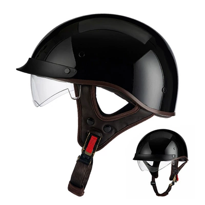 Wholesale Motorcycle Electric Vehicle Half Helmet Retro Helmet Men's Summer Sun Protection Women's Safety Small Head Circumference Helmet