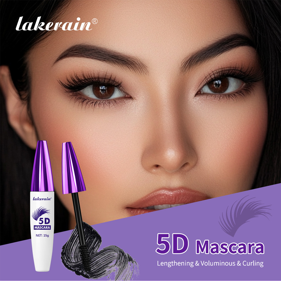 Lakerain Colored Mascara Long Curly eyelash Base Cream details Picture