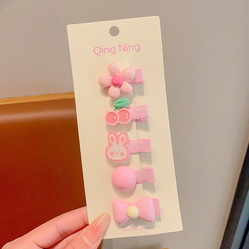 全包布发夹夏季发饰碎发夹子蝴蝶结魔术贴头饰儿童发卡发量少发饰|undefined