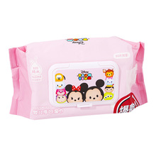麥和MHP080248松松系列嬰兒手口濕巾80片加厚高顏值可愛潔面巾
