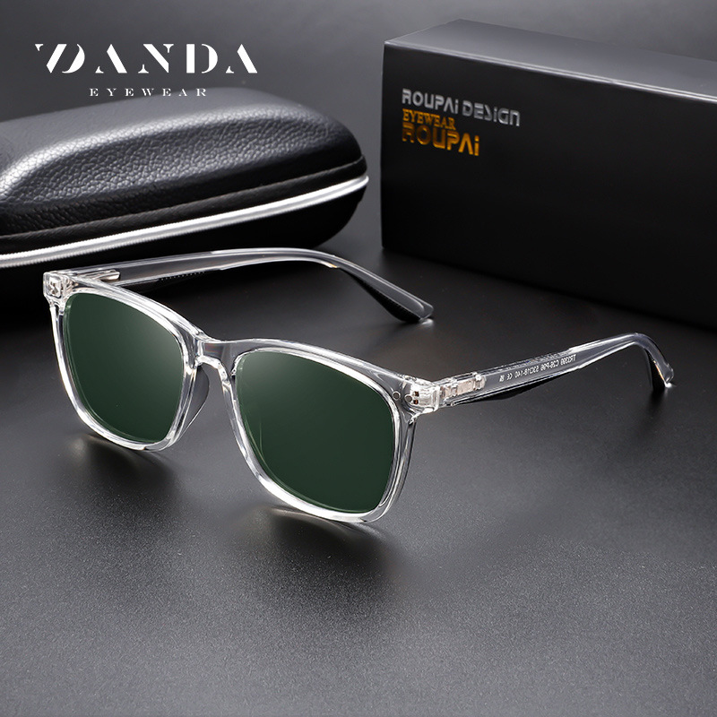 Venta caliente transfronteriza nuevas gafas de sol polarizadas TR3399 gafas de sol de montura cuadrada de tiro callejero para hombres gafas de protección solar de conducción al aire libre