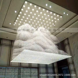 酒店大堂水晶灯别墅售楼部沙盘大厅灯非标工程吊灯假山造型灯