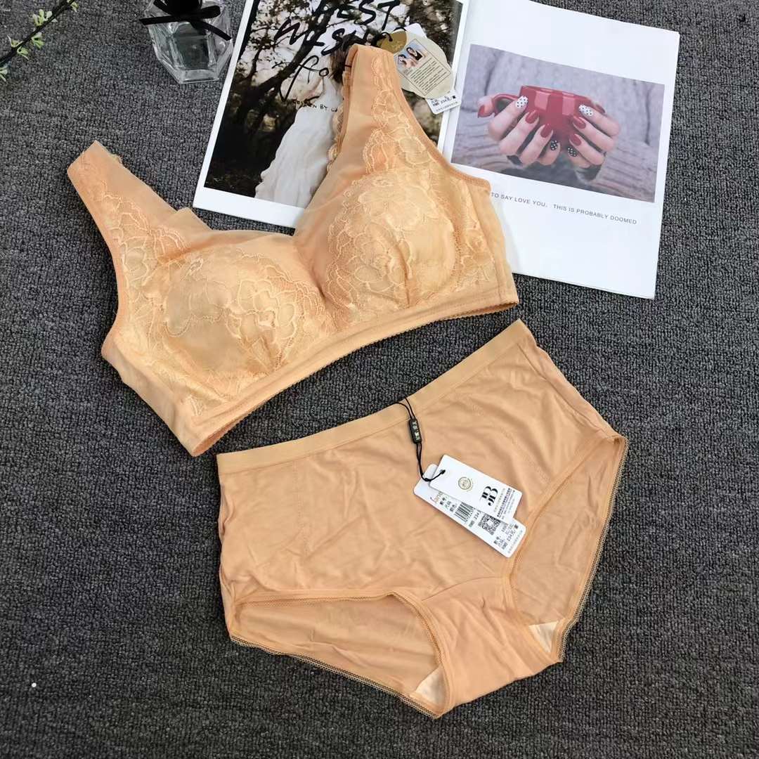 Stock de productos de cola de alta calidad encaje sujetador traje de las mujeres pequeño pecho push up sexy belleza espalda ropa interior traje lote