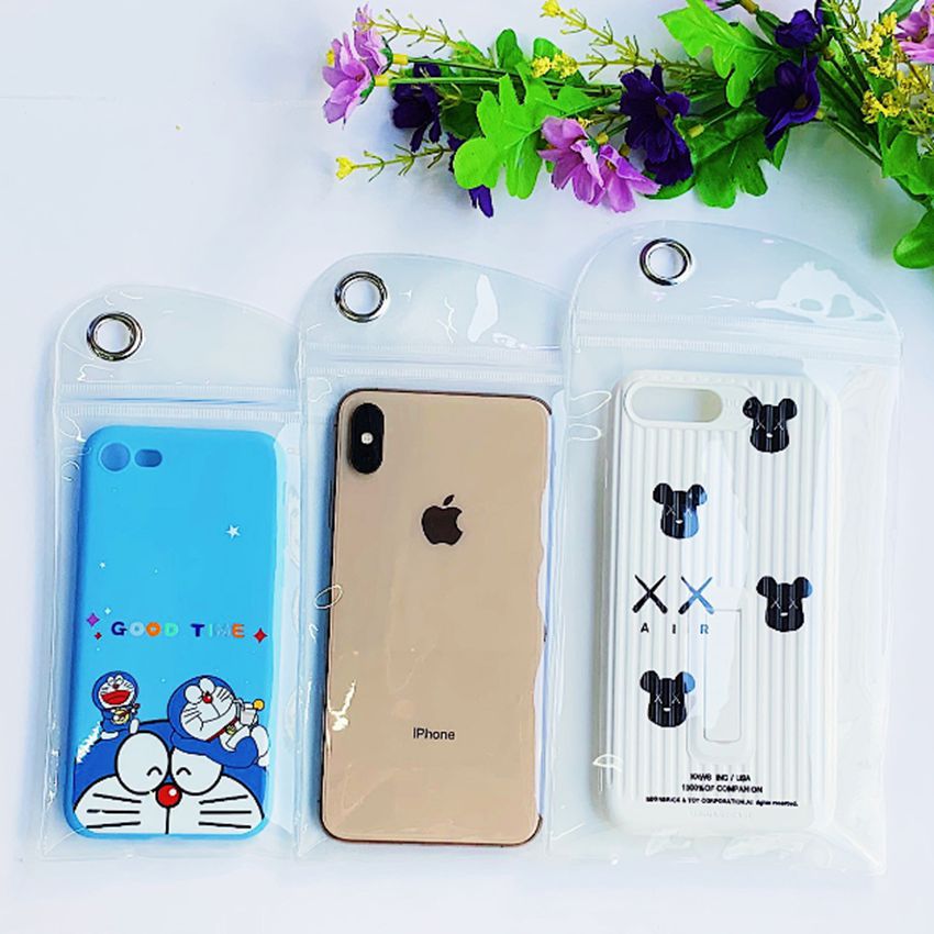 5.5寸手机壳包装袋 PVC布丁袋 电子屏幕保护贴袋 配件袋加厚 通用