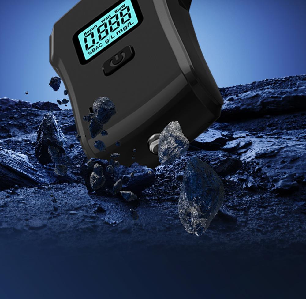 Alcohol Tester Test Drunk Driving Tester Portable Digital Display Meter Blow Air Measuring Device Car Home Dual Use