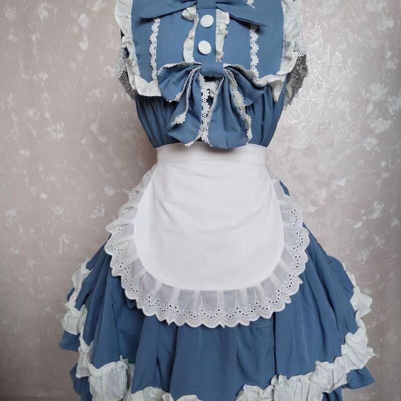 メイドエプロン可愛いお姫様風エプロンソフト妹ロリータ日常よだれ中華小料理娘エプロン|undefined