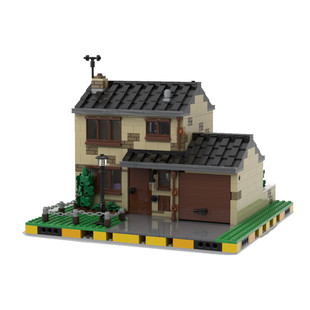 Moc-111149 House Building Toy Set with Observatory from Movie 1531 Particle