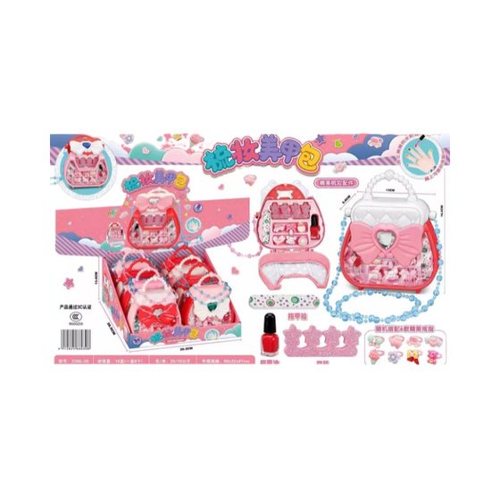 Girls play house dressing up handbags jewelry beaded handbags jewelry Boxed Wholesale children's toys