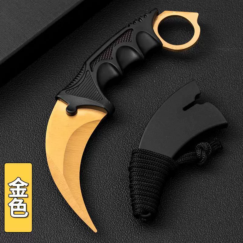 Фабричная оптовая продажа нож-пасть CSGO для тренировки выживания, многофункциональный уличный прямой нож