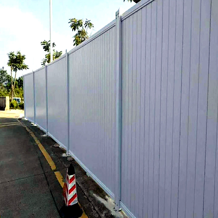 pvc围挡加工市政工程施工隔离防护工地pvc围墙钢结构装配式围蔽板