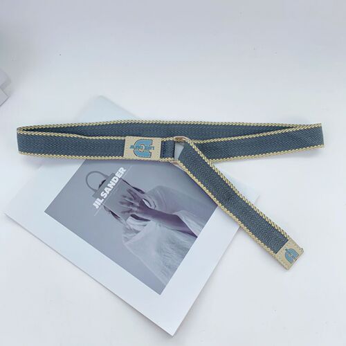 Korean canvas strap student belt for women, rainbow striped, Instagram-style personalized belt for men, simple and versatile denim belt