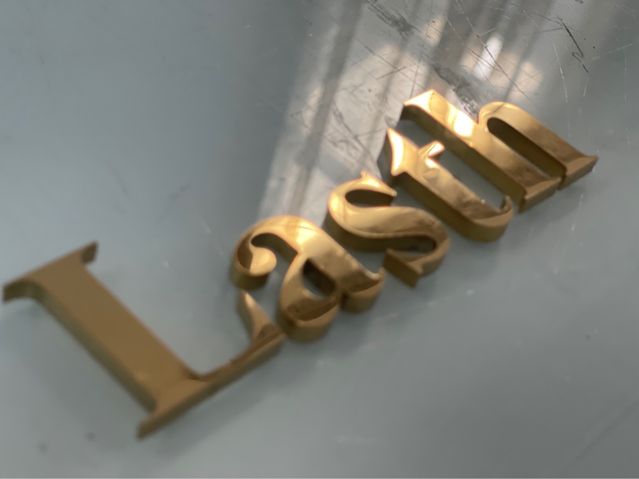 5毫米铜金属切割字不锈钢雕刻字仿古实心字电镀字3毫米不锈钢实心