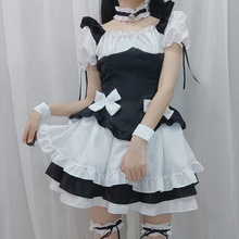 奇迹暖暖黑白巧克力女仆装lolita公主裙游戏服装cosplay扮演服