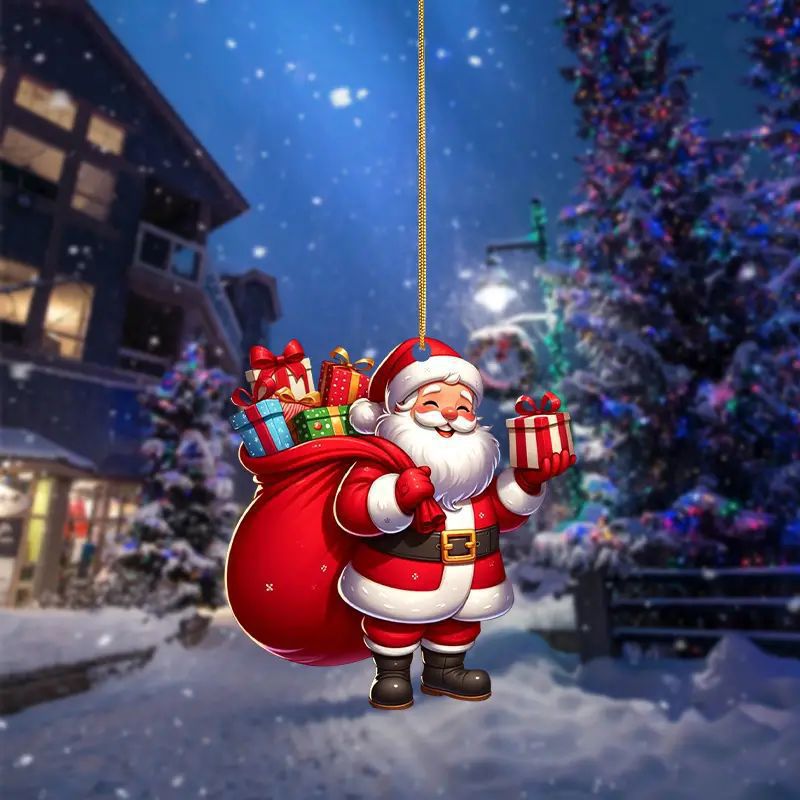 Christmas cute acrylic pendant for elderly