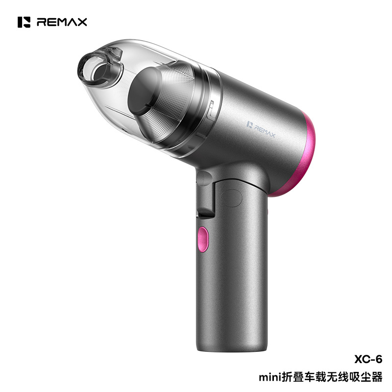 Remax Mini Foldableing Car Wireless Vacuum Cleaner Household Multi-Functional Handheld High Suction Vacuum Cleaner
