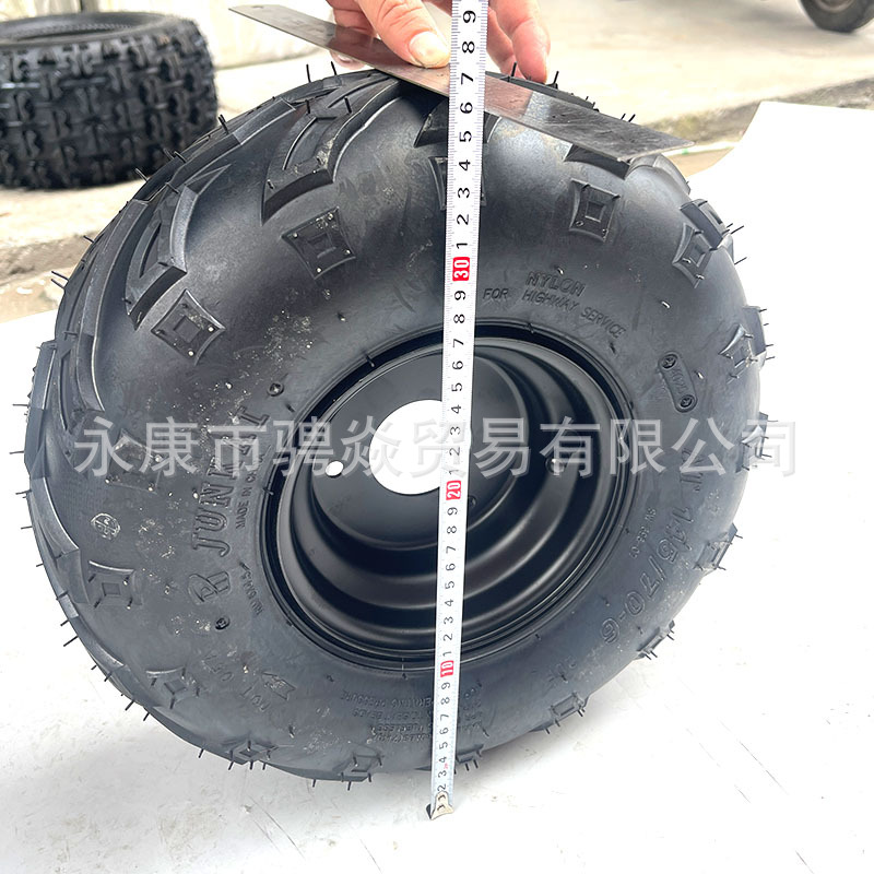Modified Four-Wheel Beach Kart Accessories 145/ 70-6inch Flame Tires, Thickened Vacuum Tires, Off-Road Tires