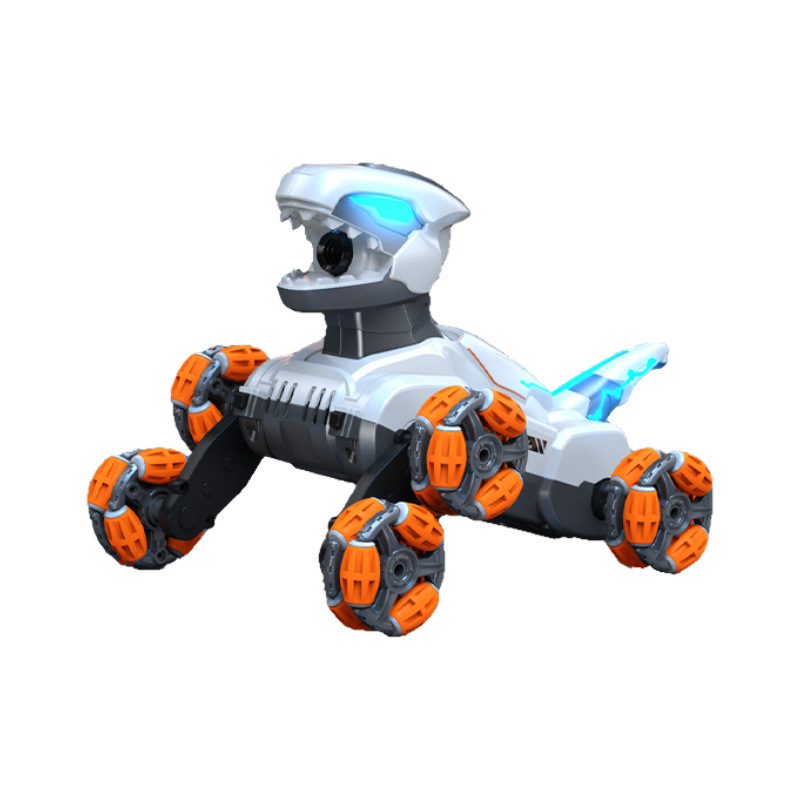 Control remoto transfronterizo para niños, spray de ocho ruedas, juguete de dinosaurio, deformación por inducción de gestos, escalada, brazo oscilante, acrobacias de deriva giratorias