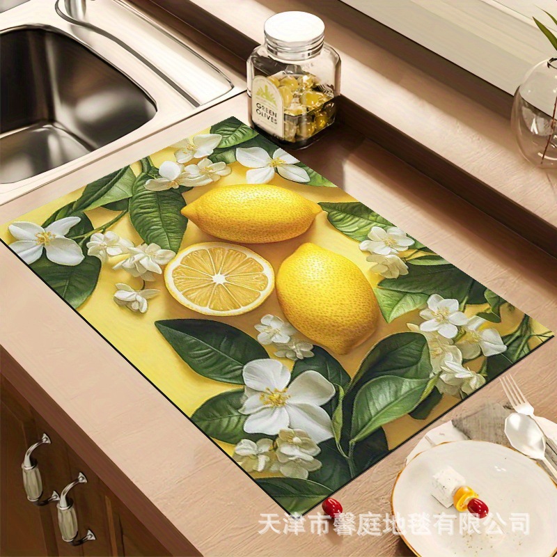 跨境TEMU科技布沥水垫厨房台面碗筷架吸水耐脏台面保护垫海外好品