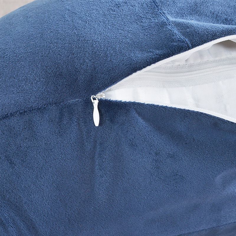 Cojín de pana de color liso transfronterizo del fabricante con reposabrazos, soporte lumbar, almohada para respaldo de sofá, y almohada decorativa de terciopelo cálido para exportación.