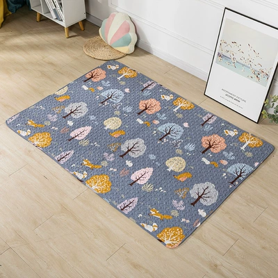 Factory direct cross-border cotton mat baby crawling mat game mat modern simple pet mat model room carpet (Avtomobil döşəmə paspasları) - forest-paradise-50135cm