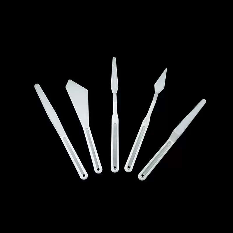 厂家直销 塑料丙烯刮刀5件套塑料调色刀刮刀油画刮刀调色工具套装