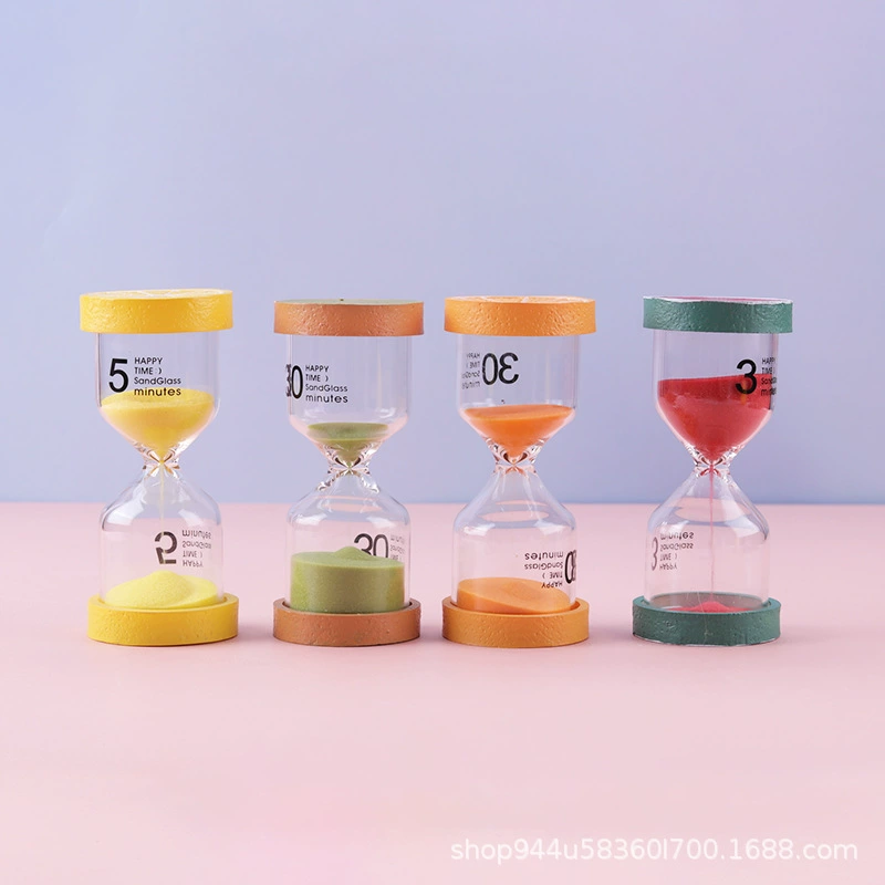 Batch wholesale birthday gift fruit hourglass 3/5/15/30 minutes timing home sand flow creative decoration ornament
