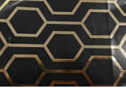 Amazon transfronterizo estampado negro papel de embalaje de regalo de gran tamaño punto de oro negro corona papel de embalaje de regalo de amor