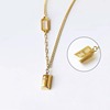 Fashionable necklace, small bar, chain for key bag , pendant, internet celebrity, light luxury style