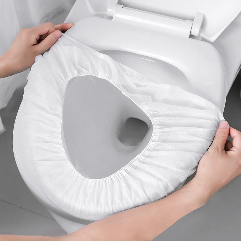 Home Outdoor Toilet Seat Cover Disposable Seat Cushion Mat Adhesive Maternity Seat Paper Portable Anti-Dirt Non-Woven Fabric