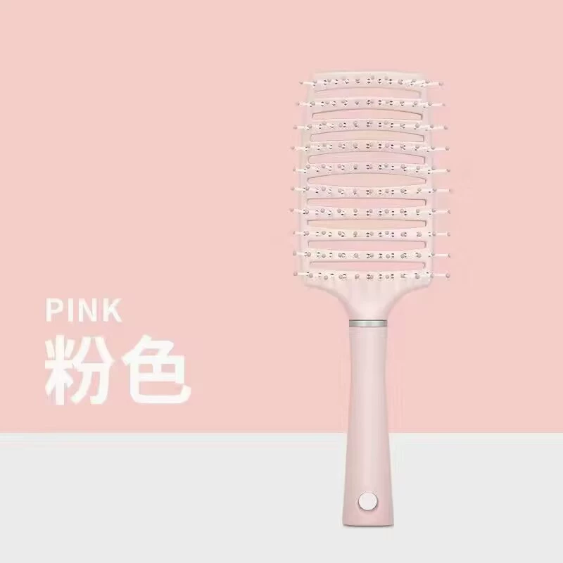 Вишневая пыльца пушистые ребрышки большие изогнутые расчески женские подушки безопасности массаж расчески вьющиеся волосы массаж артефакт Домашняя расческа