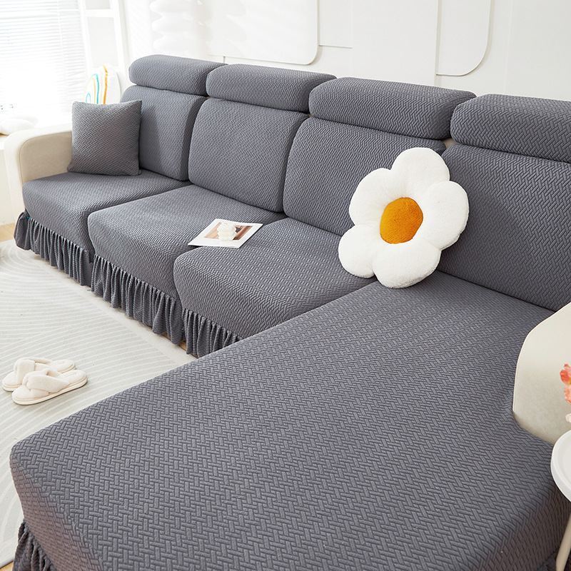 Celosía oblicua en el borde de la falda - gris oscuro