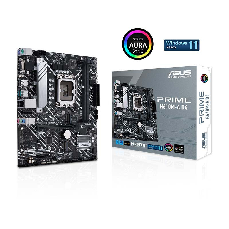 Asus PRIME H610M-A D4 computer game motherboard for 12 generation CPU processor I5 12400F