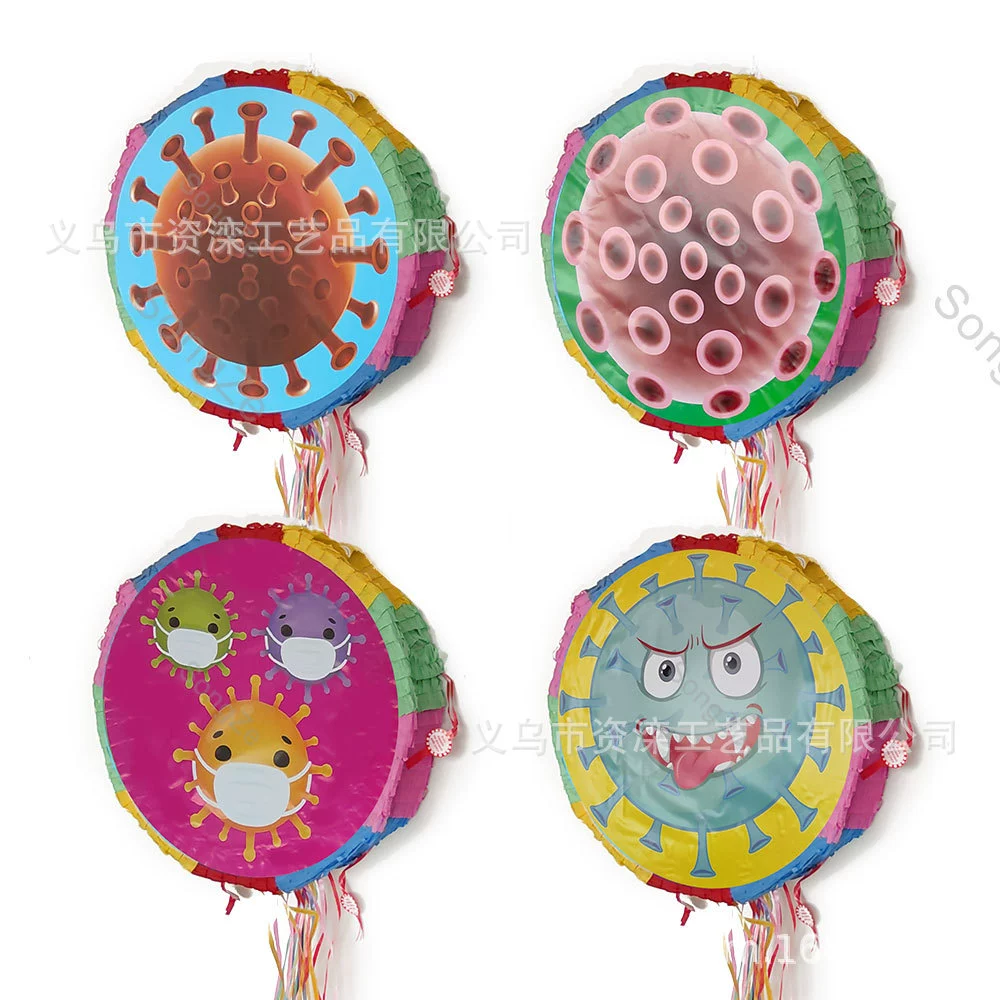 Украшение для вечеринки с вируснойPINATA, подарочная коробка для сладостей, упаковка и оформление банкетного зала