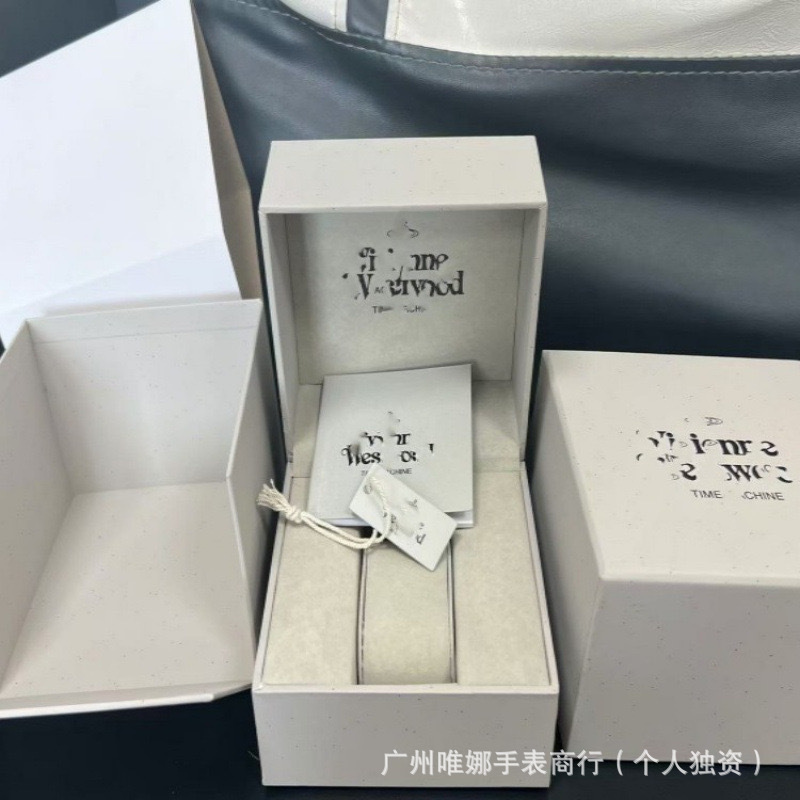 Empress Vivian's Same Model Watch Box Packaging Watch Box Gift Box Manufacturer In-Stock Ice Blue Empress Vivian