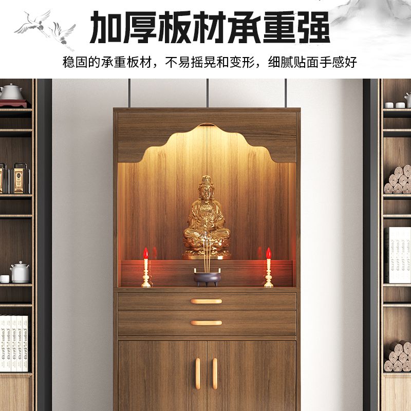 Home Altar for Worshiping Buddha, Shrine, Altar, Buddha Cabinet, Offering Table, Guanyin Bodhisattva Statue, Offering Stand, Incense Table