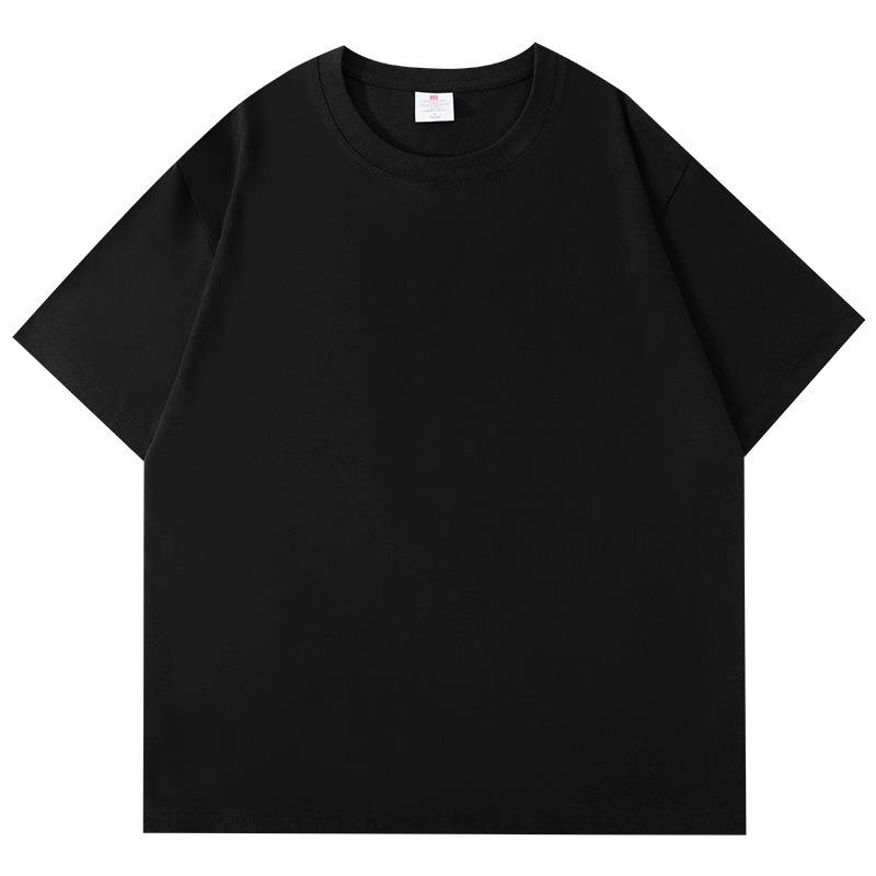 2025 春夏新作通気性クール Tシャツ高密度ニット高重量半袖ヘビーコットン無地イン|undefined