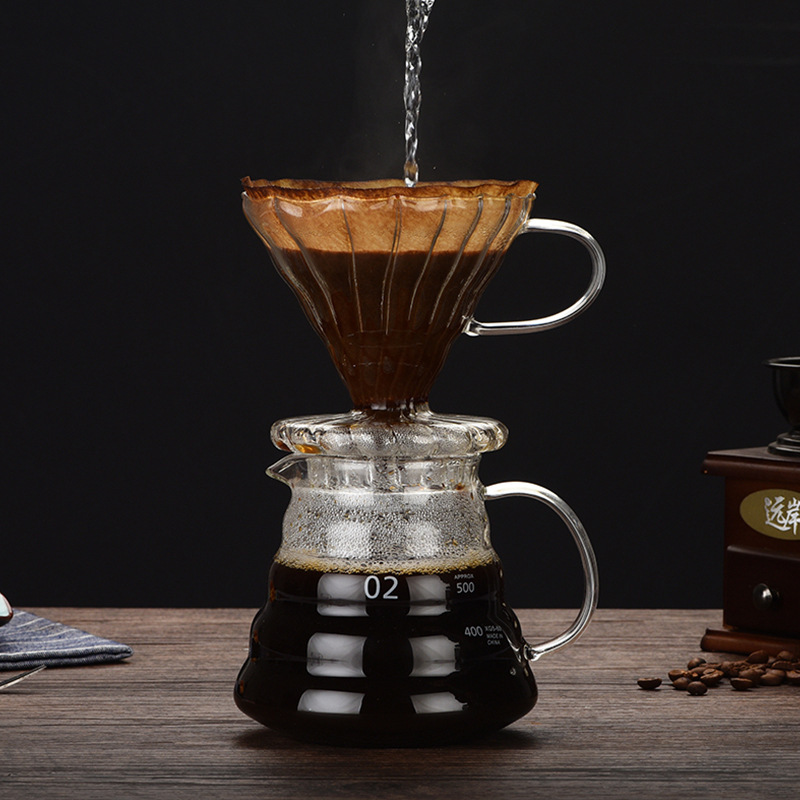 Household high borosilicate glass Italian hand pour coffee pot…