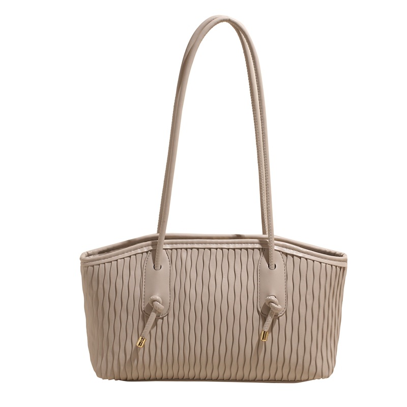 Nicho Zhong estriado bolso de hombro único para mujeres otoño invierno 2025 nuevo bolso de mujer de viaje universal bolso de mano
