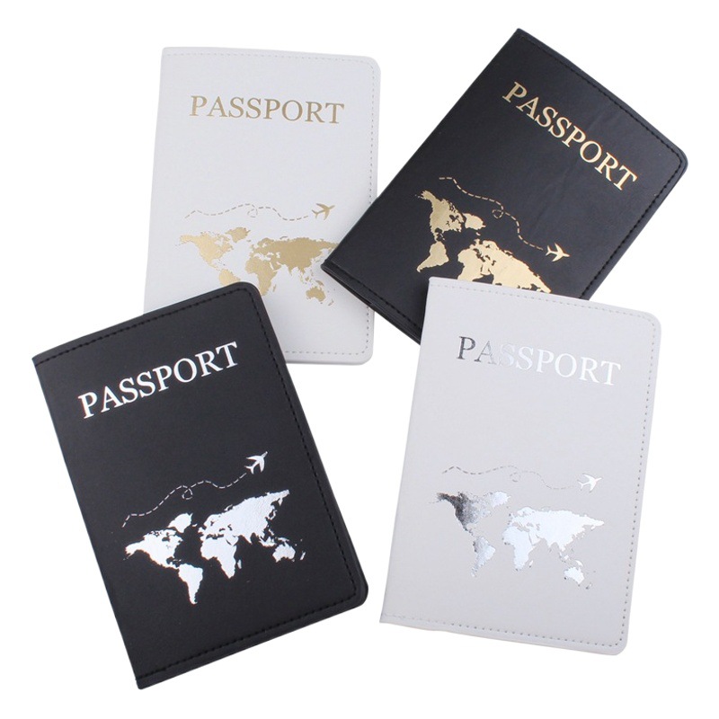 Listado de equipaje transfronterizo tarjeta de embarque de aeronaves PU en stock Mapa de cuero protección de pasaportes