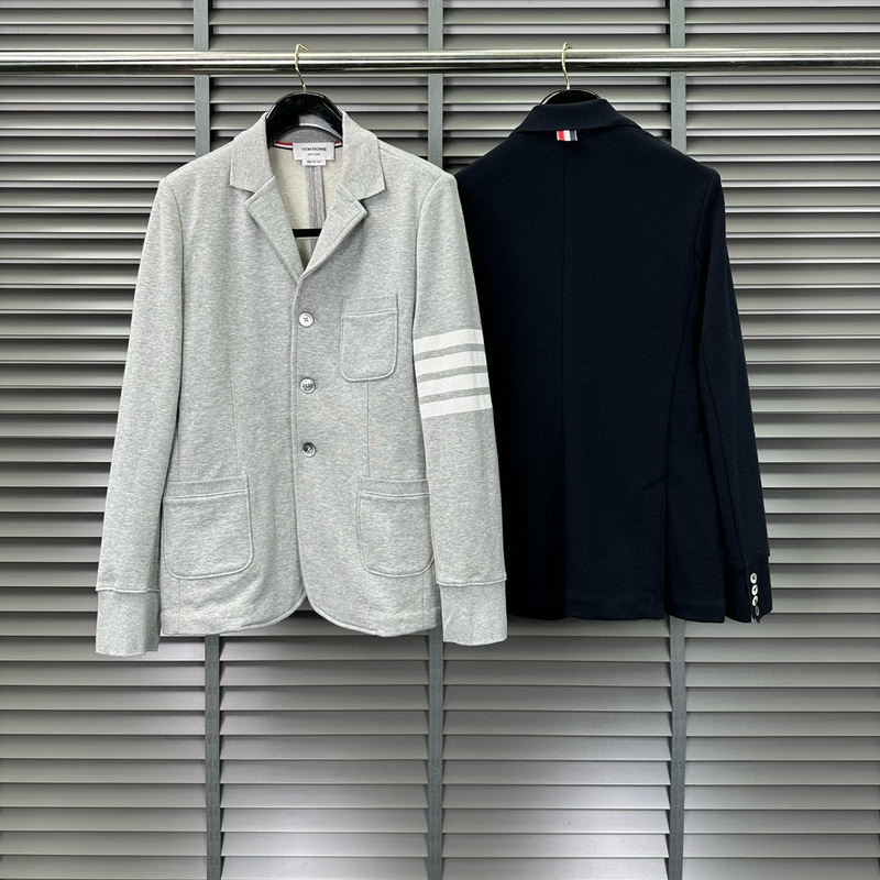 TB suit pure cotton four-bar suit collar casual all-match top simple men's and women's same long-sleeved jacket