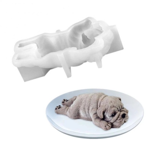 Sanxin Shar-Pei Silicone Mold DIY Creative Cute Pet Chocolate Ice Cream Ice Cream Mousse Cake Grinding Tool