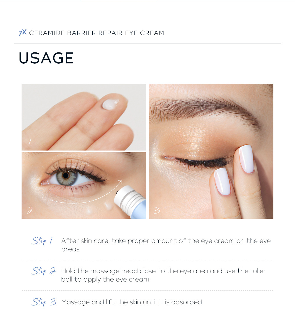 LAIKOU 20g Cross-border Ceramide Eye Cream is a skincare product from a manufacturer that hydrates and moisturizes the skin around the eyes undefined