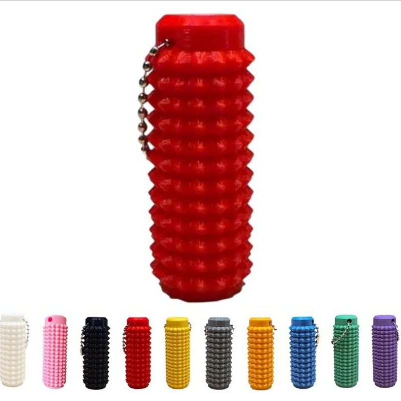 3D打印Spiky Grippie Stim Keychain指尖减压按摩钥匙链扣立体