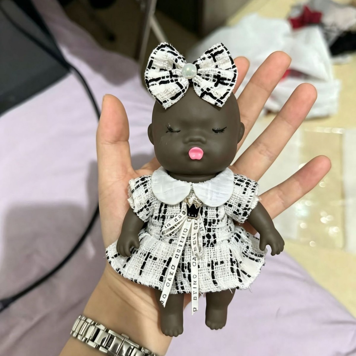 Natasha labubu ropa de muñecas, muñecas negras, muñecas lindas, juguetes de peluche. image 6