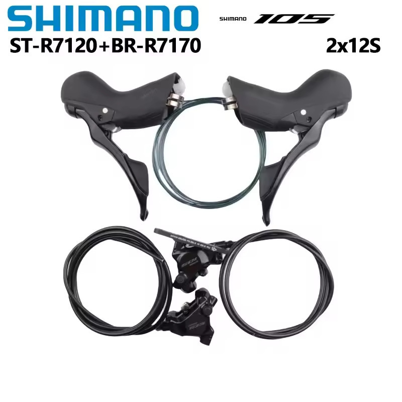 Shimano 105 R7120 Hand Shift 2×12 Speed Road Mechanical Version Transmission 24 Speed Oil Disc 7170